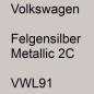 Preview: Volkswagen, Felgensilber Metallic 2C, VWL91.